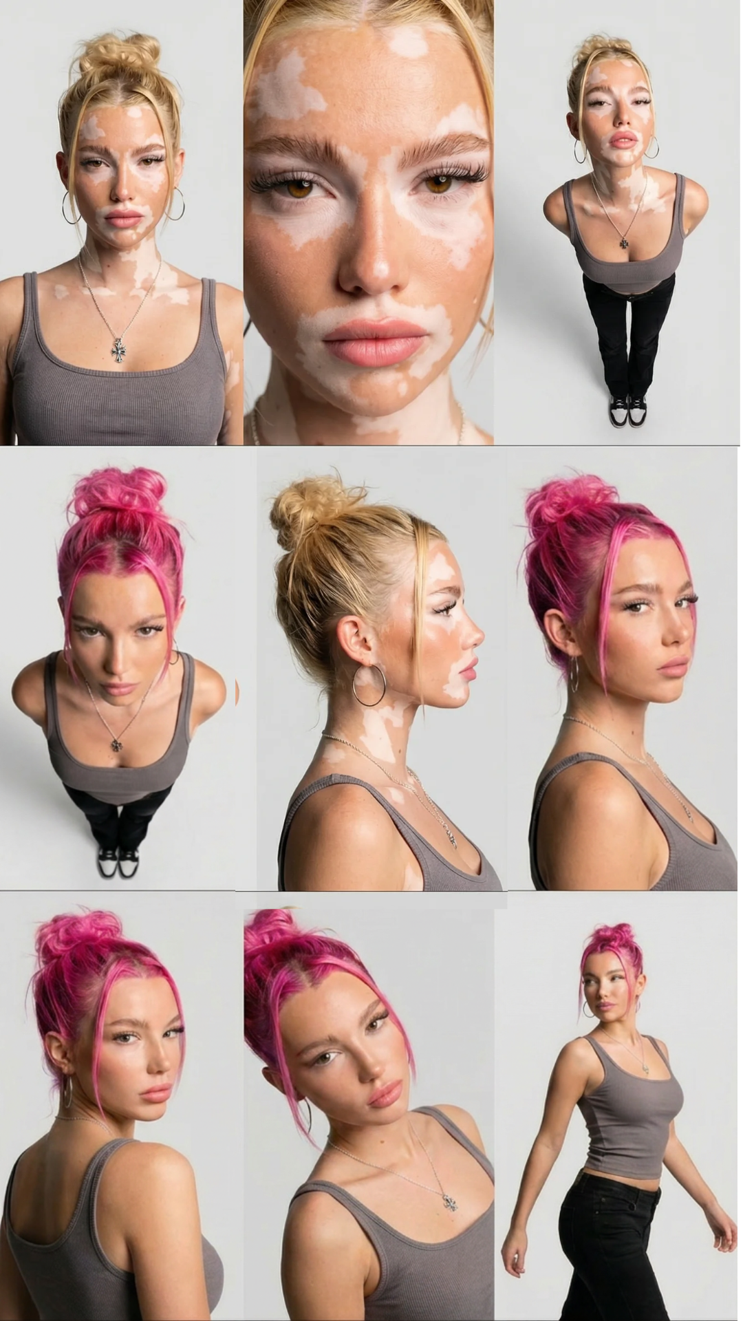 Influencer face drifting in video and new angles